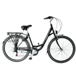 Wheelerz Damesfiets 6 Versnellingen zwart 28 inch